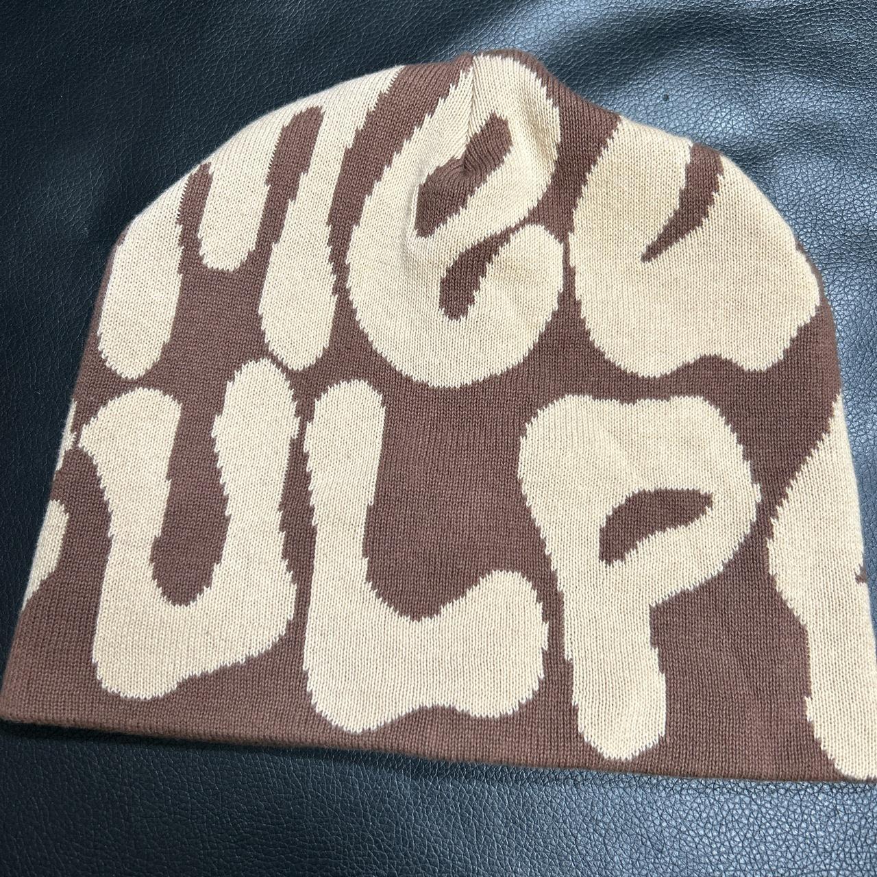 Mea Culpa Brown Beanie Only Worn Once Depop