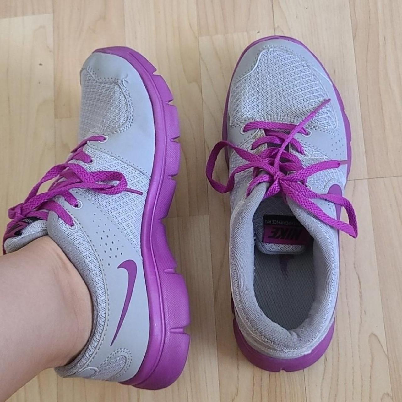 Nike Women Purpule/Gray Running shoes size 6.5 nike... Depop