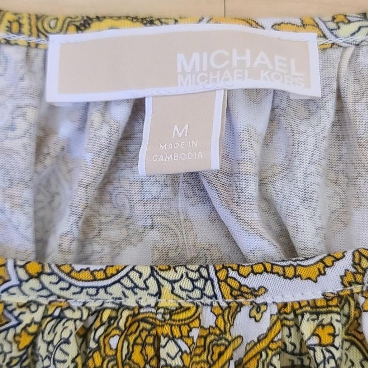 Michael kors deals yellow blouse