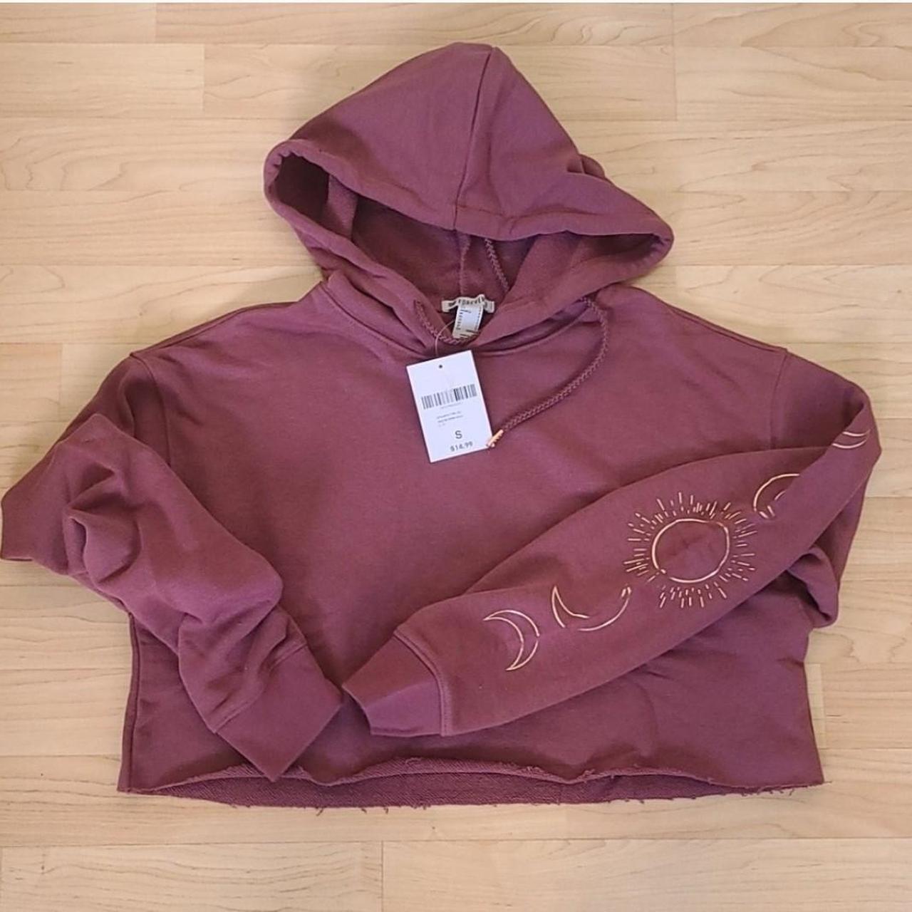 NWT Forever 21 Sweater Hoodies Athletic Top Mauve Depop