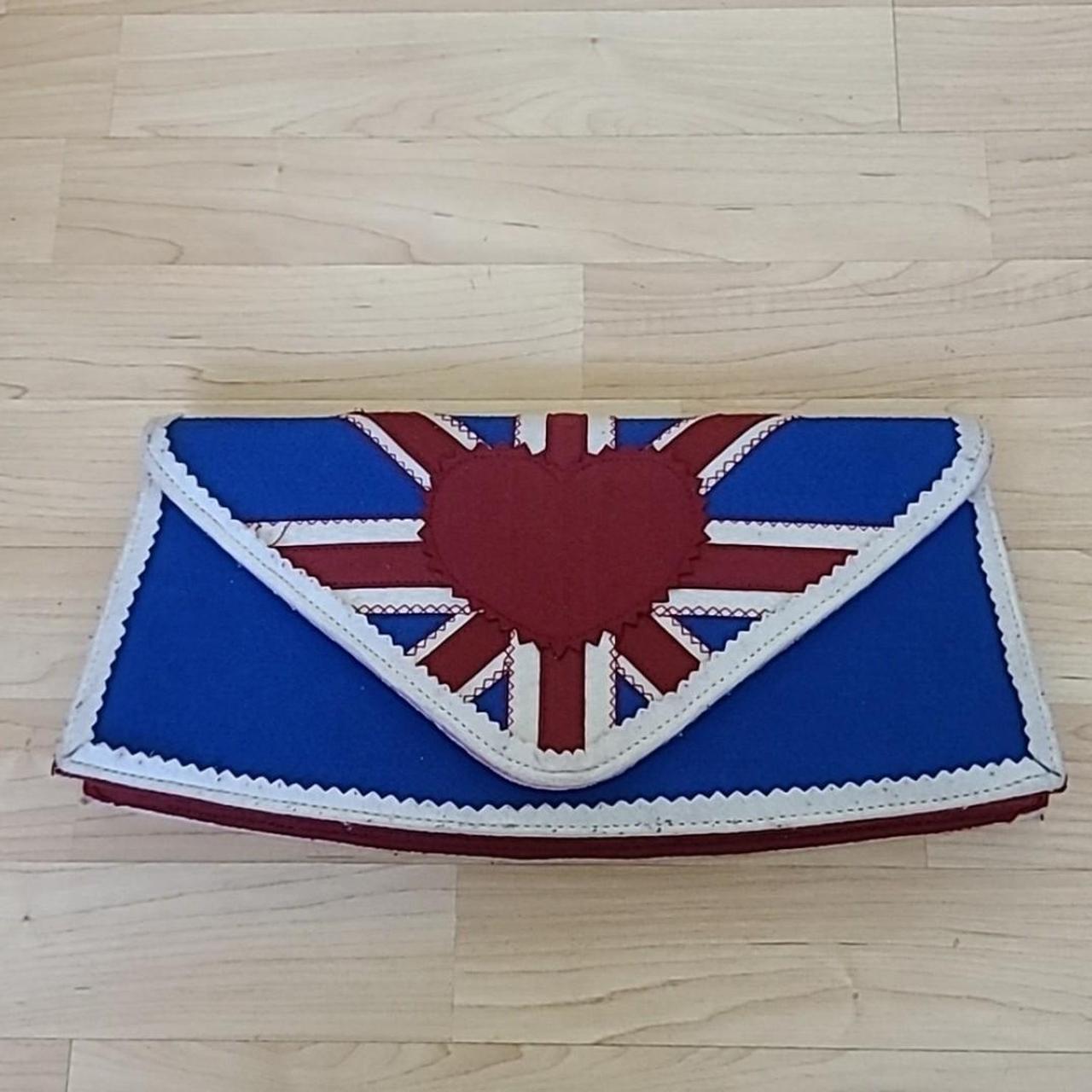 Vintage Irregular Choice Union Jack Clutch Beautiful