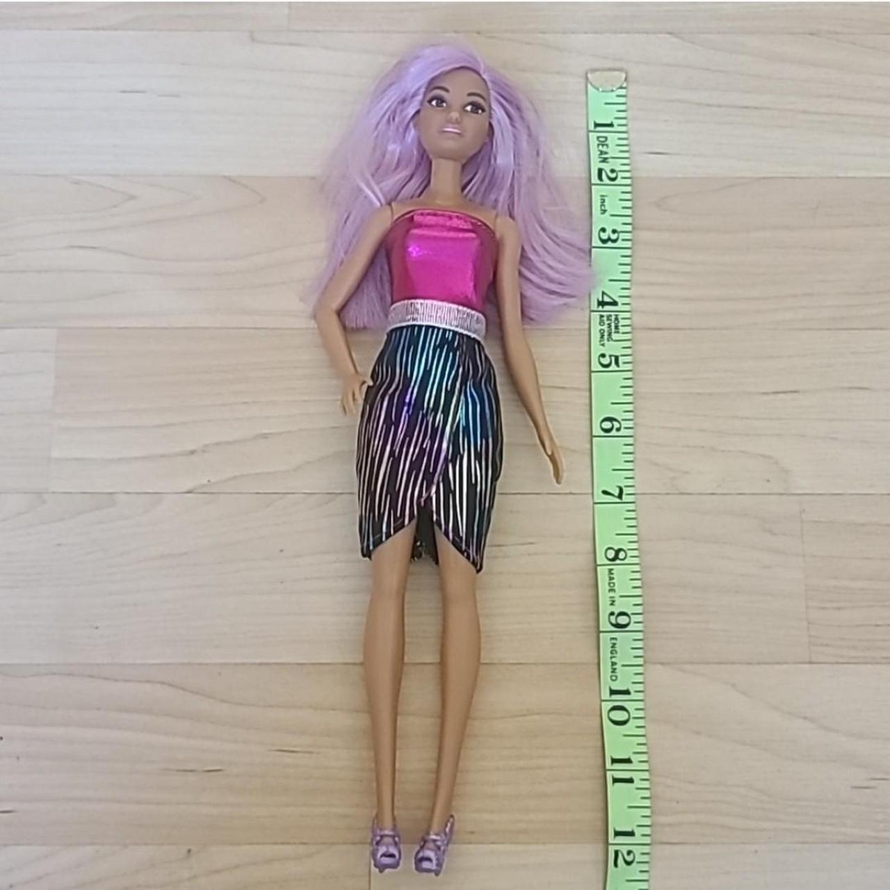 Barbie Pop Star Purple Hair and Brown eyes 2015 Depop