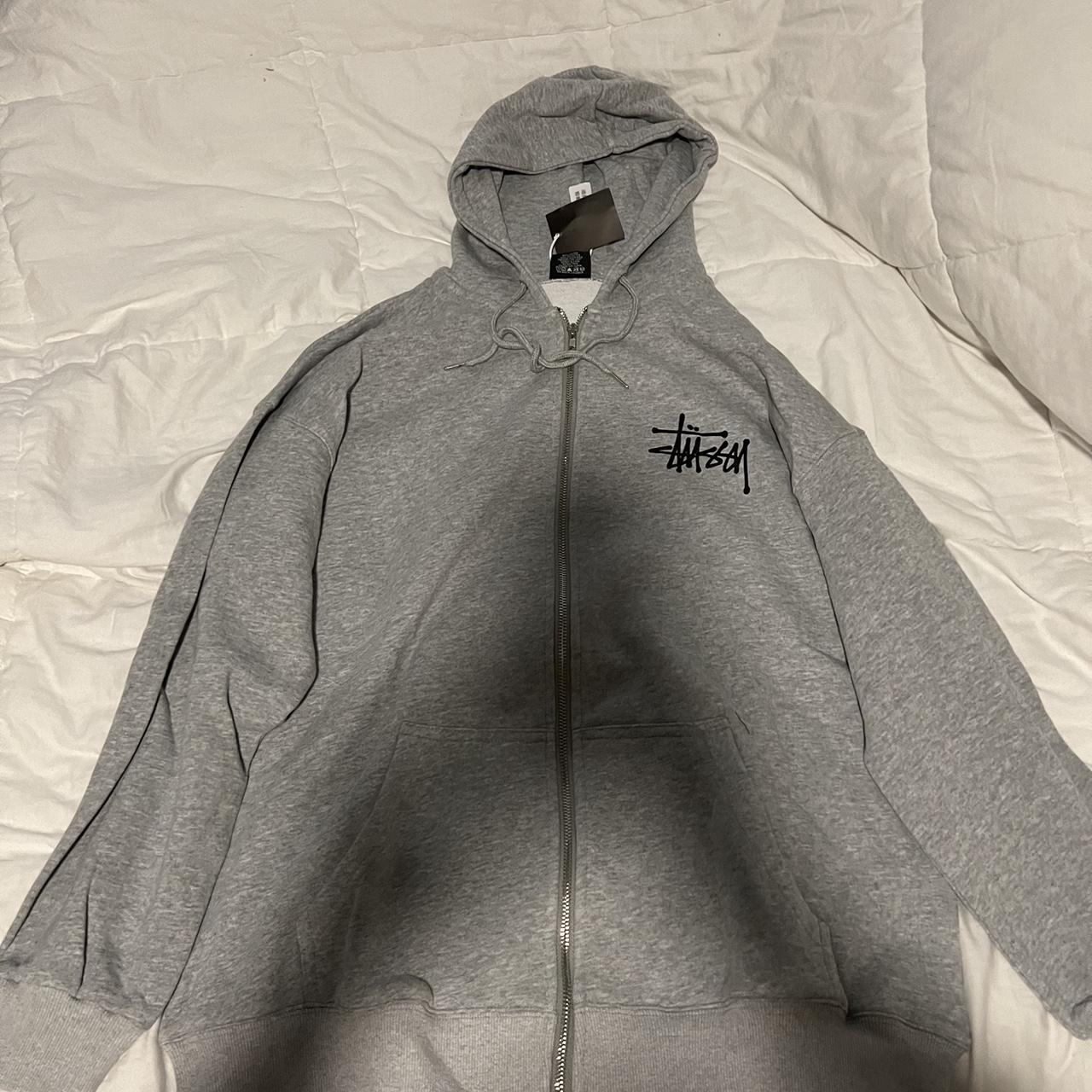 Grey stussy zip up. Got it as a late Christmas gift... - Depop