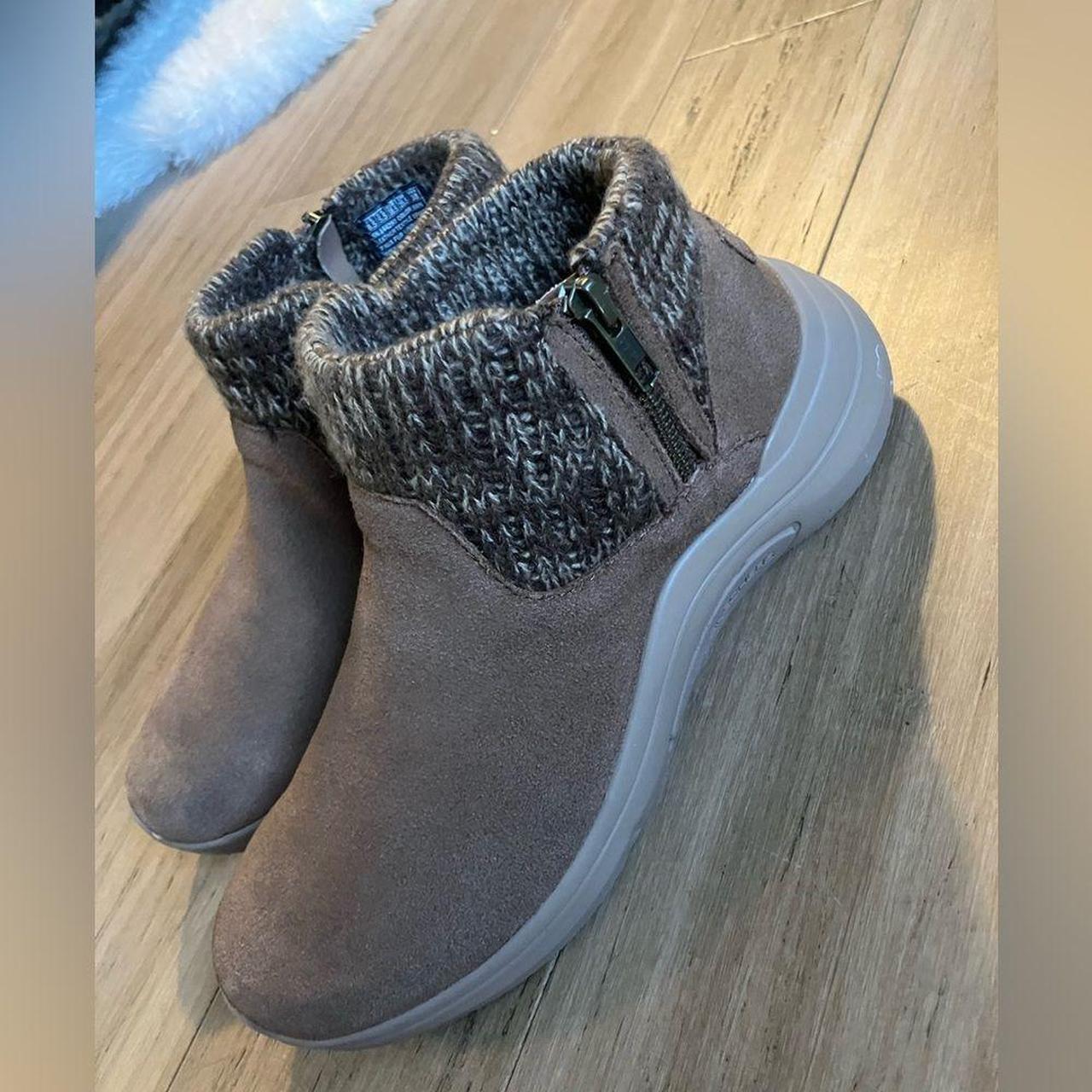 Skechers Women's Ankle Boots Brown US – Skechers leather