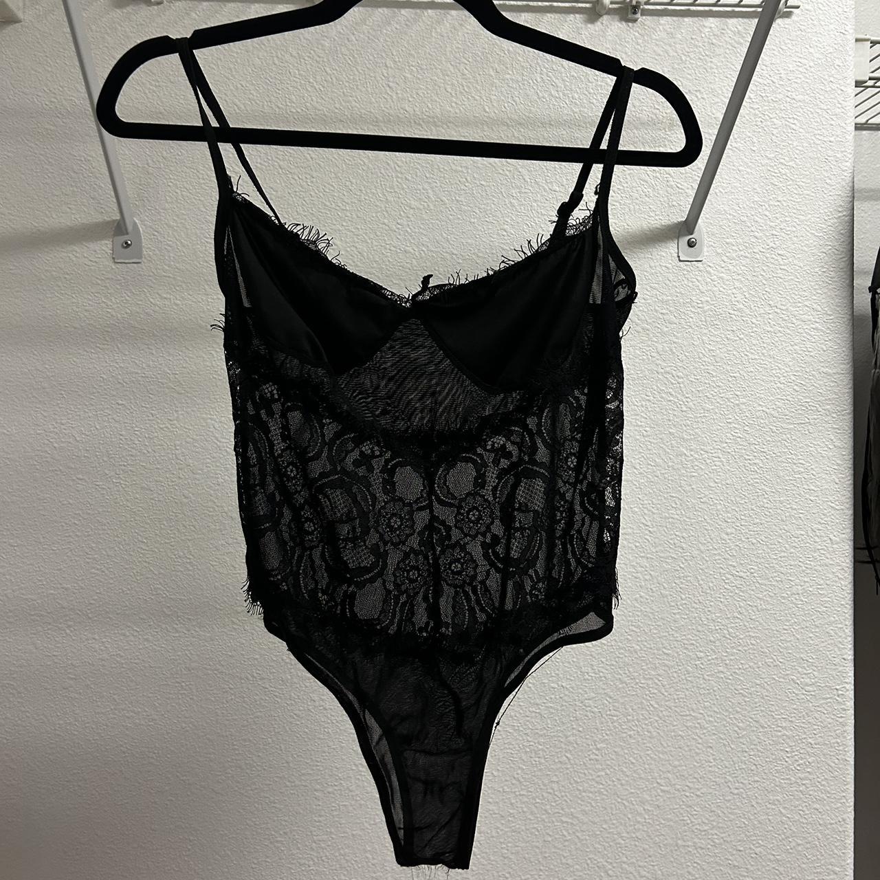 Never An Issue Lace Bodysuit - Black