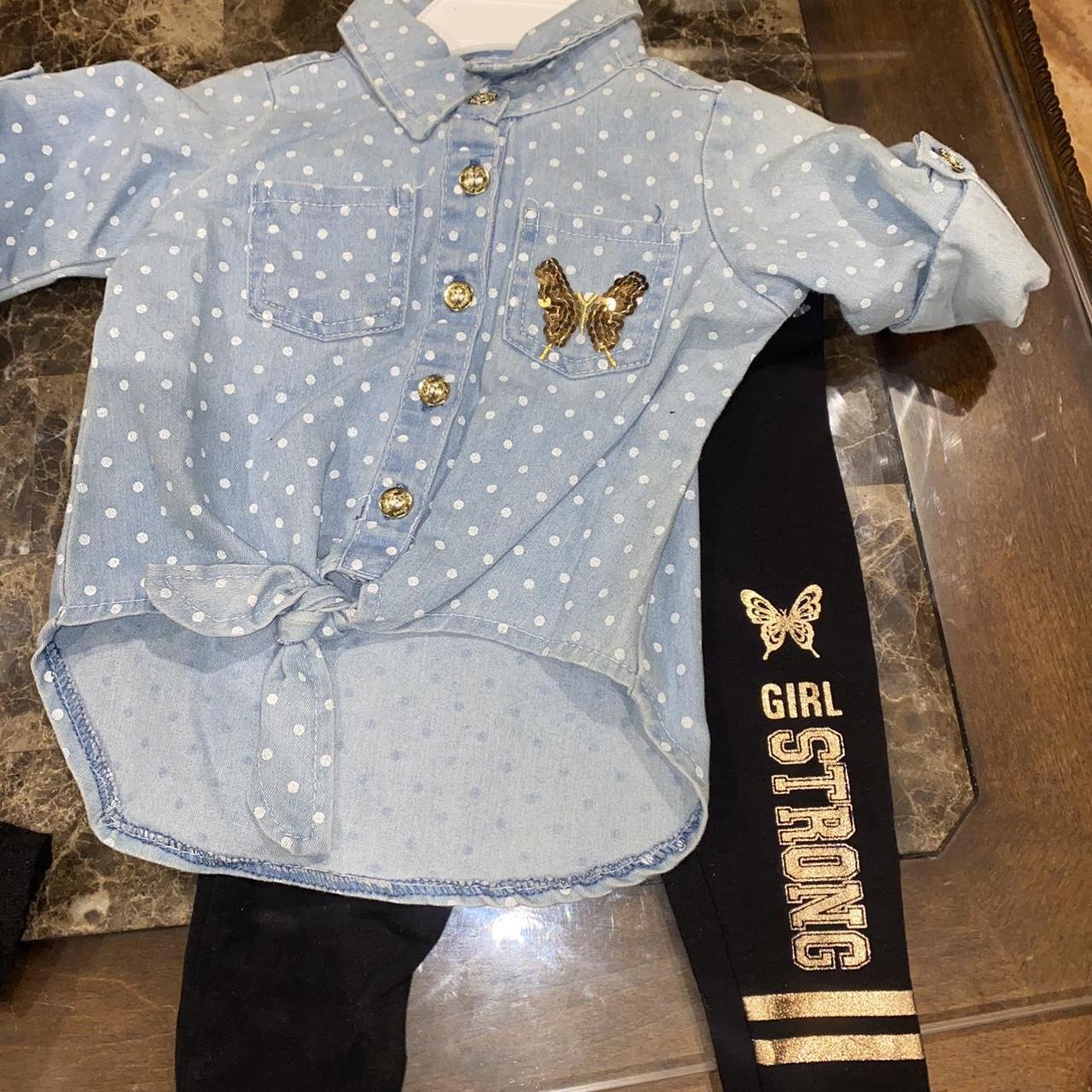 Baby Girls 12-24m Denim Western Shirtdress - Medium Wash | Levi's® US