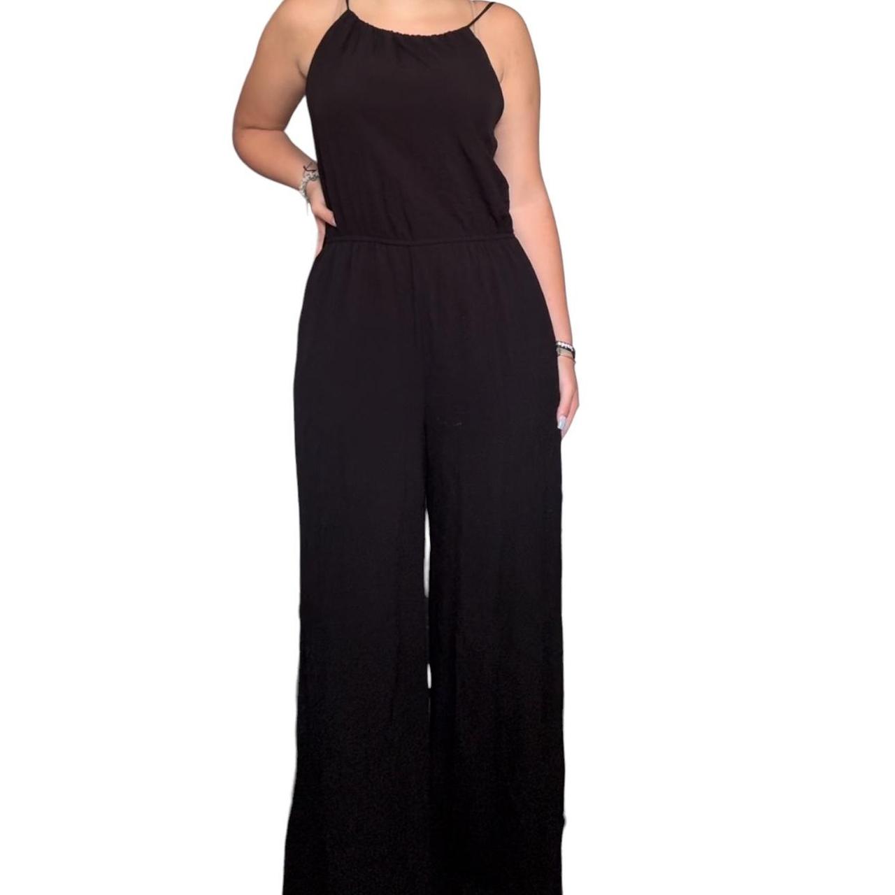 Black maxi romper best sale