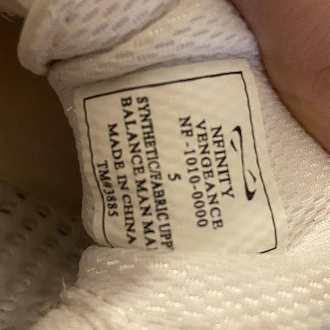 nfinity titan shoe size chart