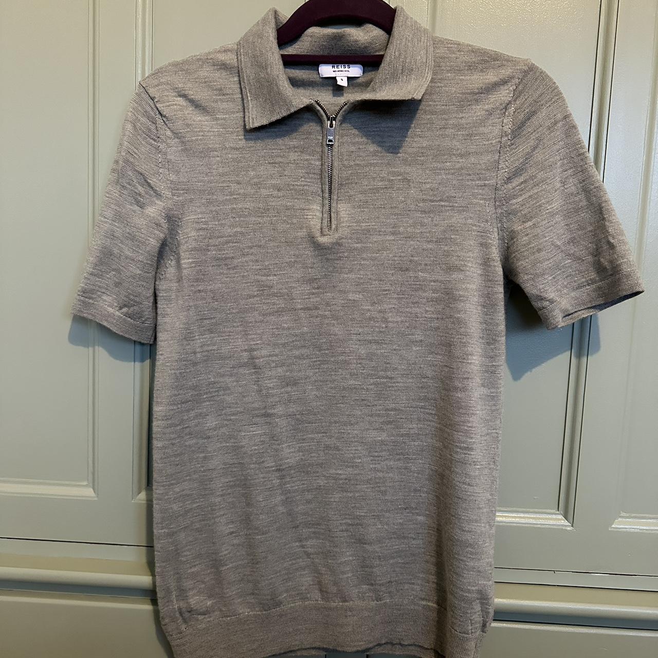 Reiss men’s Polo Small. MAXWELL SAGE MELANGE - Depop