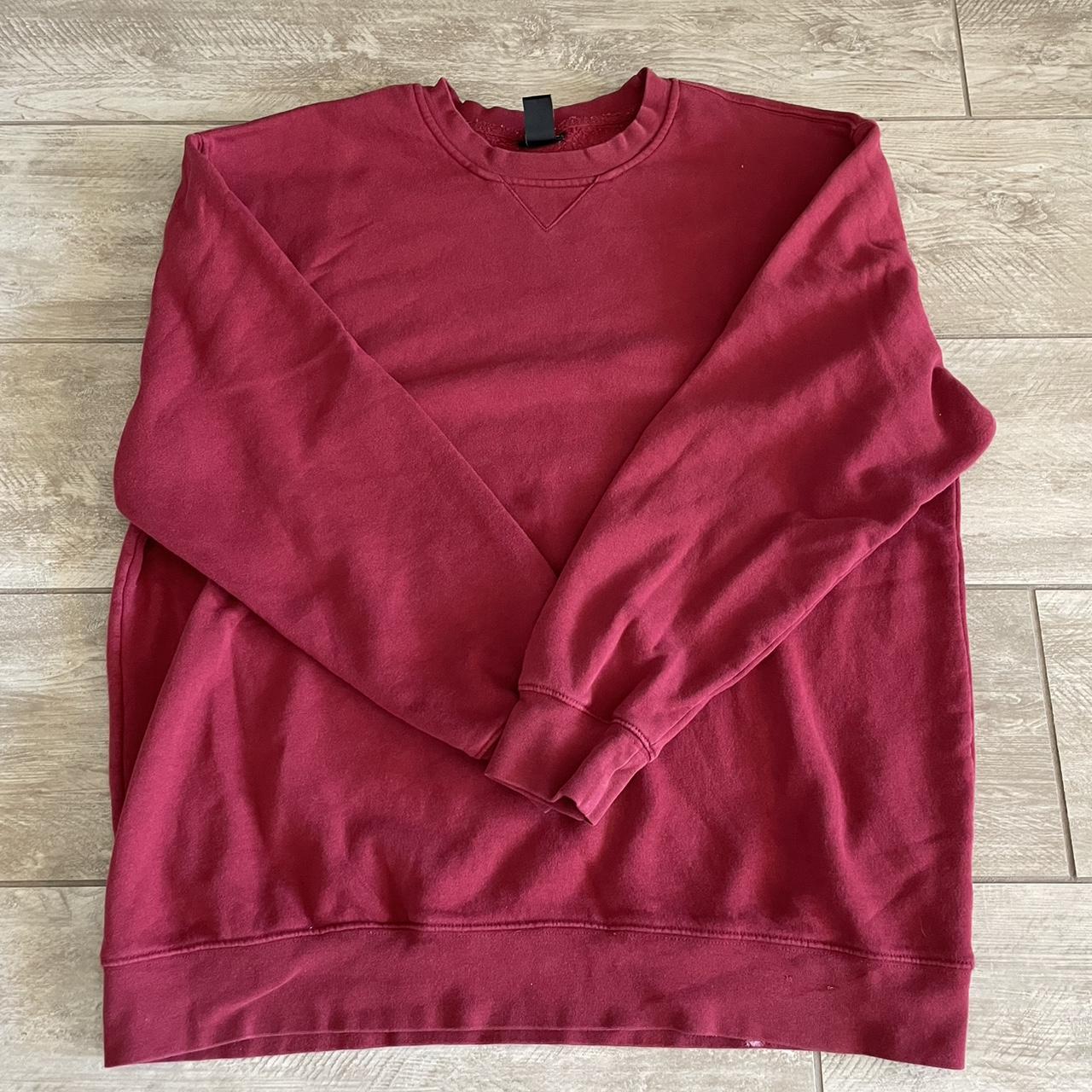 Joe Boxer Burgundy Crewneck. Large Fit. joeboxer... Depop