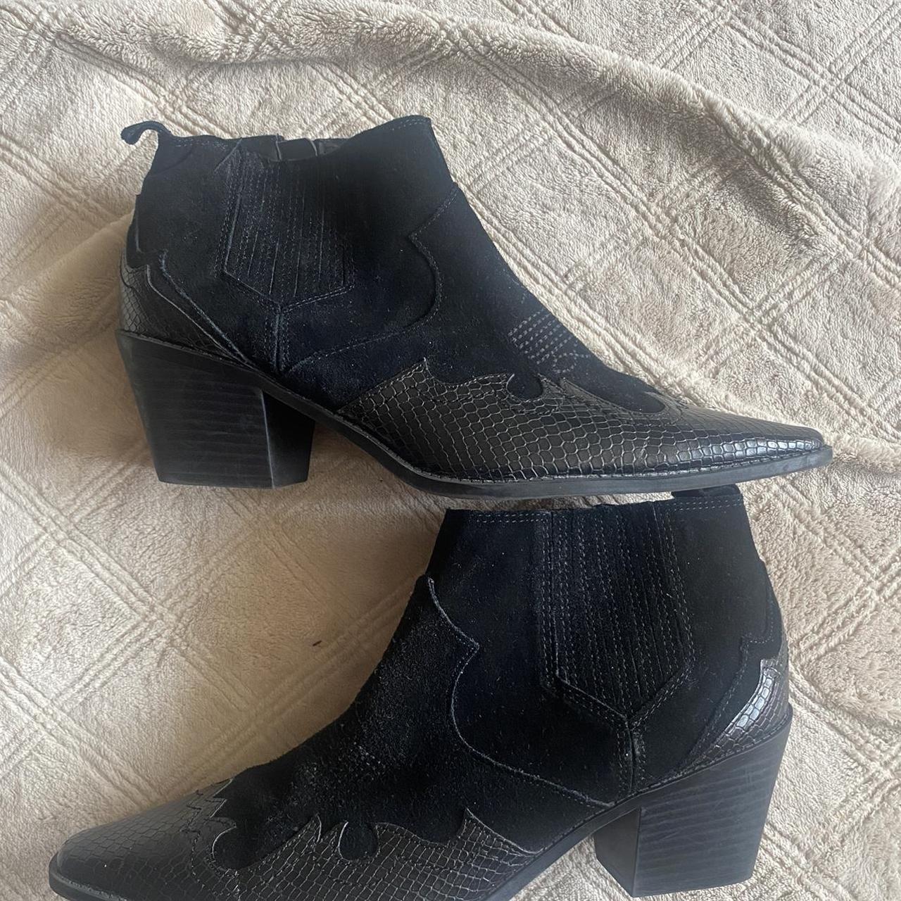zara black boots womens