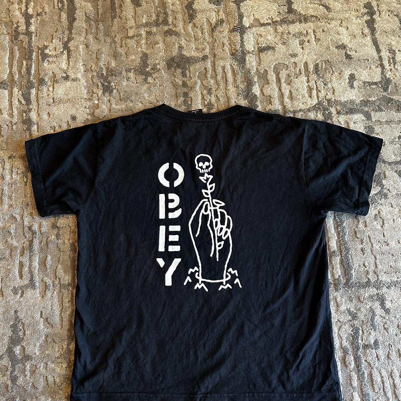 obey skeleton shirt