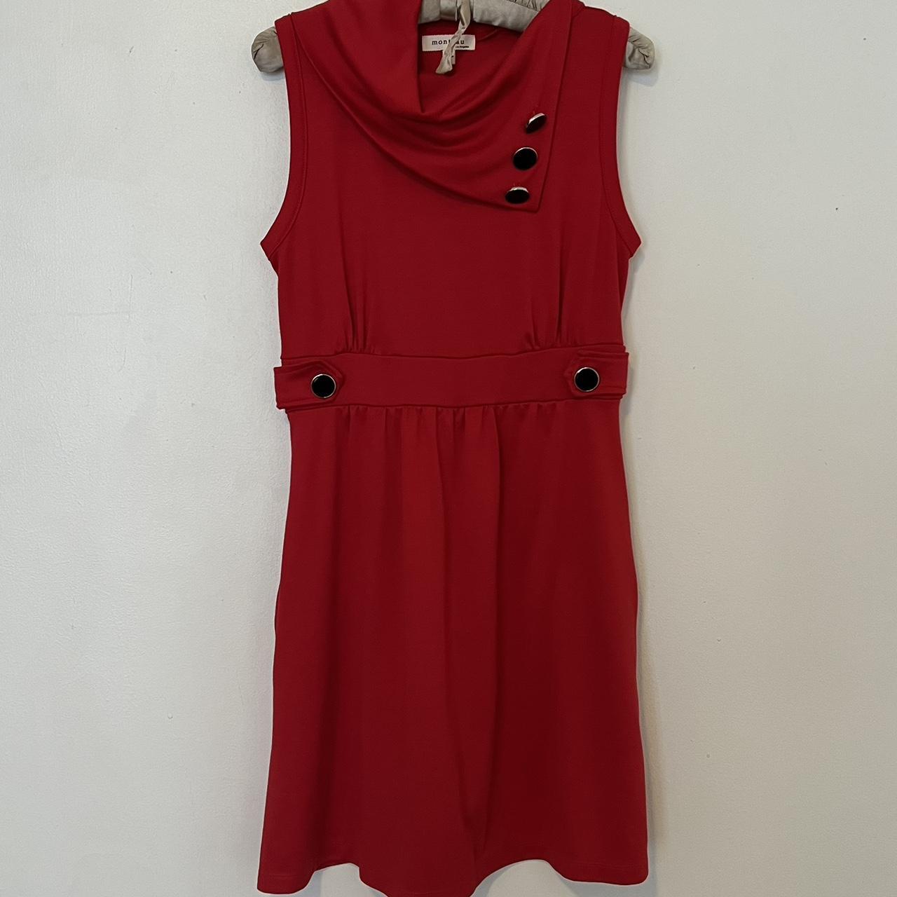 Monteau ModCloth Coach Tour Dress in Red Never