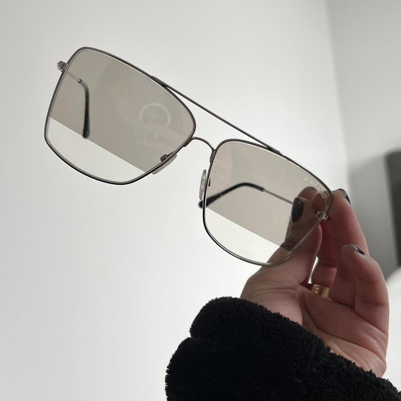 TOM FORD Women's Grey and Silver Sunglasses (2)
