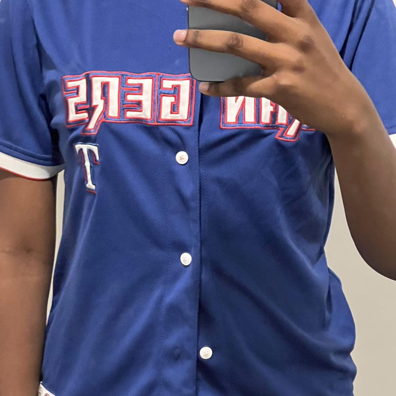 Vintage 90s Iván Rodriguez Texas Rangers Jersey - Depop