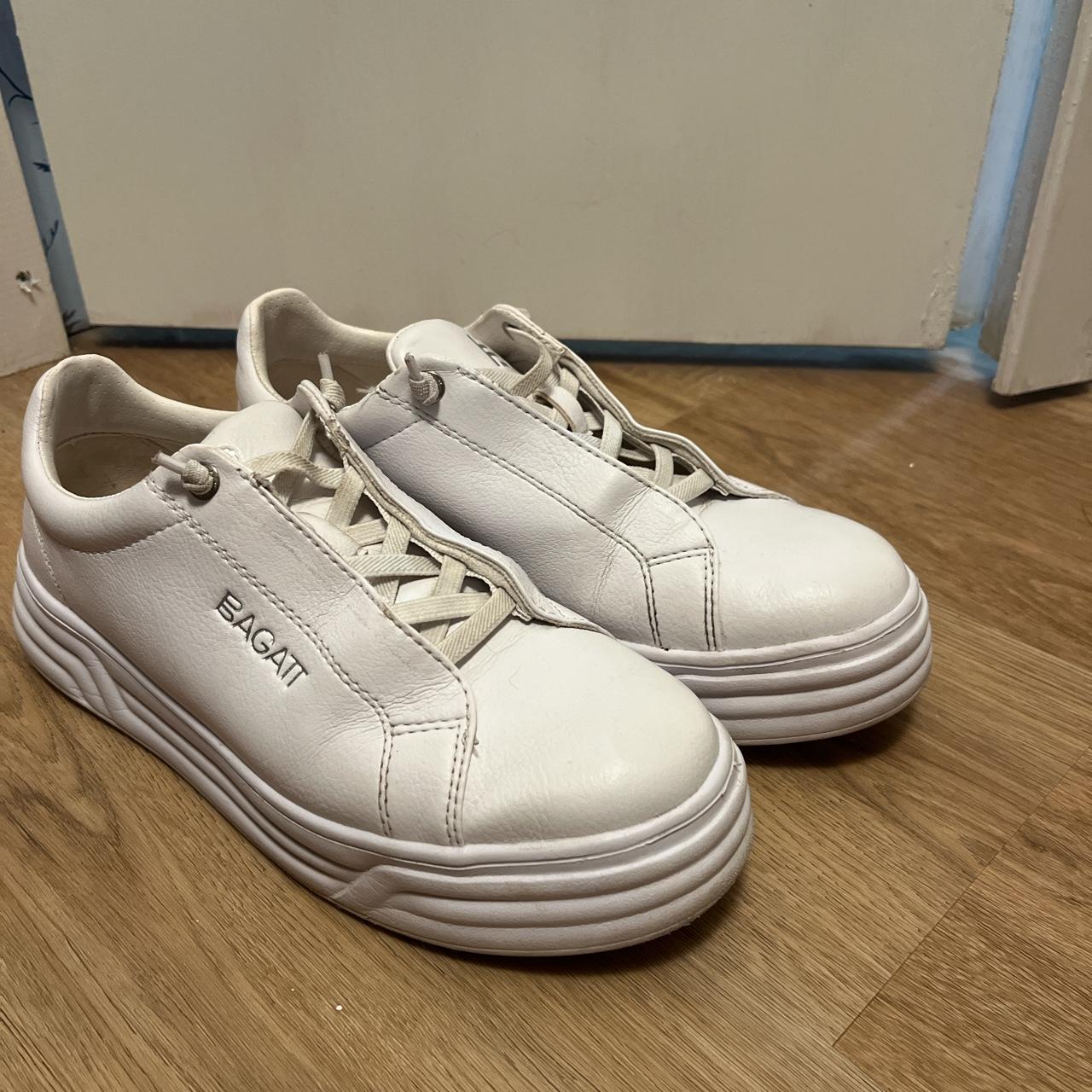 simple white sneakers