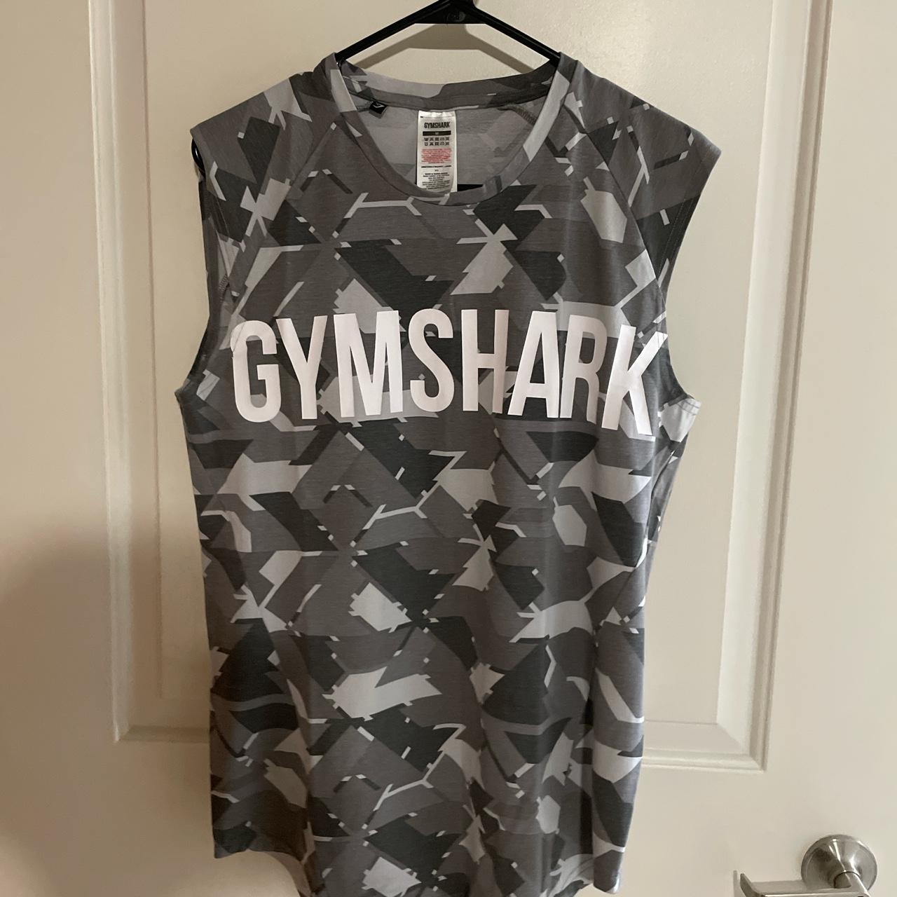 Mens Large NBA black/gray/white Camo Tank Top - Depop