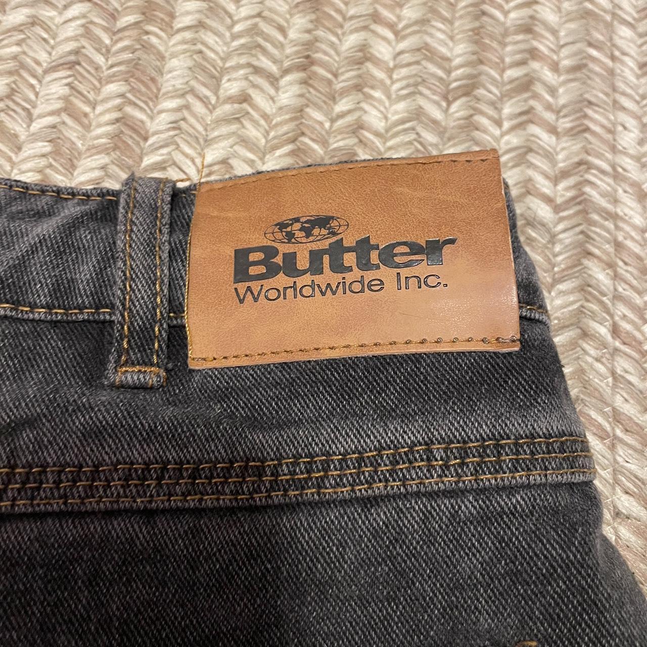 BUTTER GOODS PANTS gray denim jeans Size 30 baggy... Depop