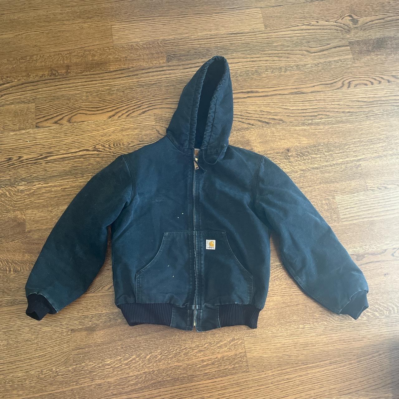 Absolutely bussington black vintage faded carhart... - Depop