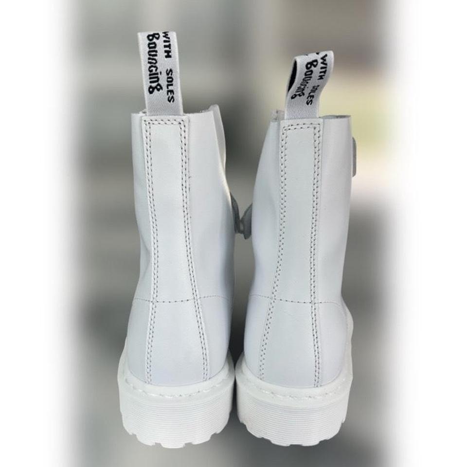 Dr martens coralia hot sale white boots