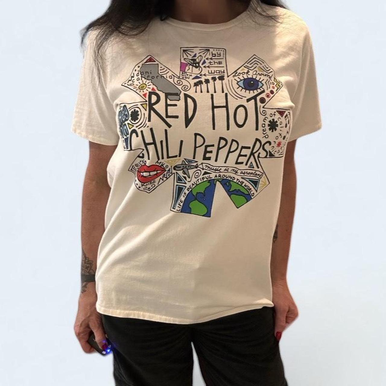 R13 Red Hot Chili Peppers Flea Doodle Boy Tee. Size Depop