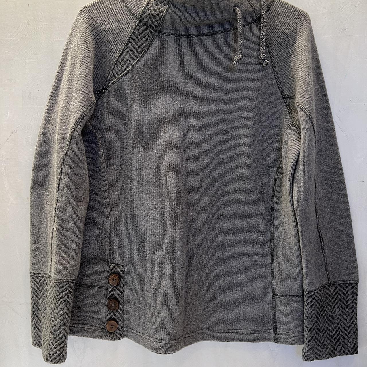 Prana women s grey wool sweater The Prana Lucia