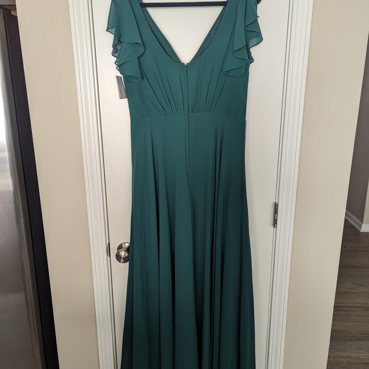 David's bridal juniper green bridesmaid outlet dress