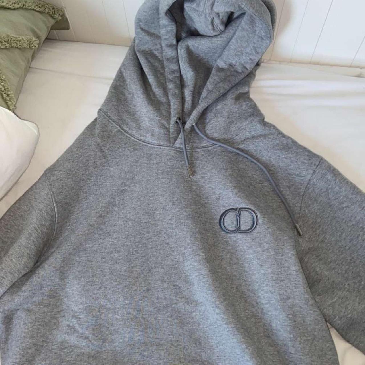 Grey Christian Dior hoodie authentic Depop