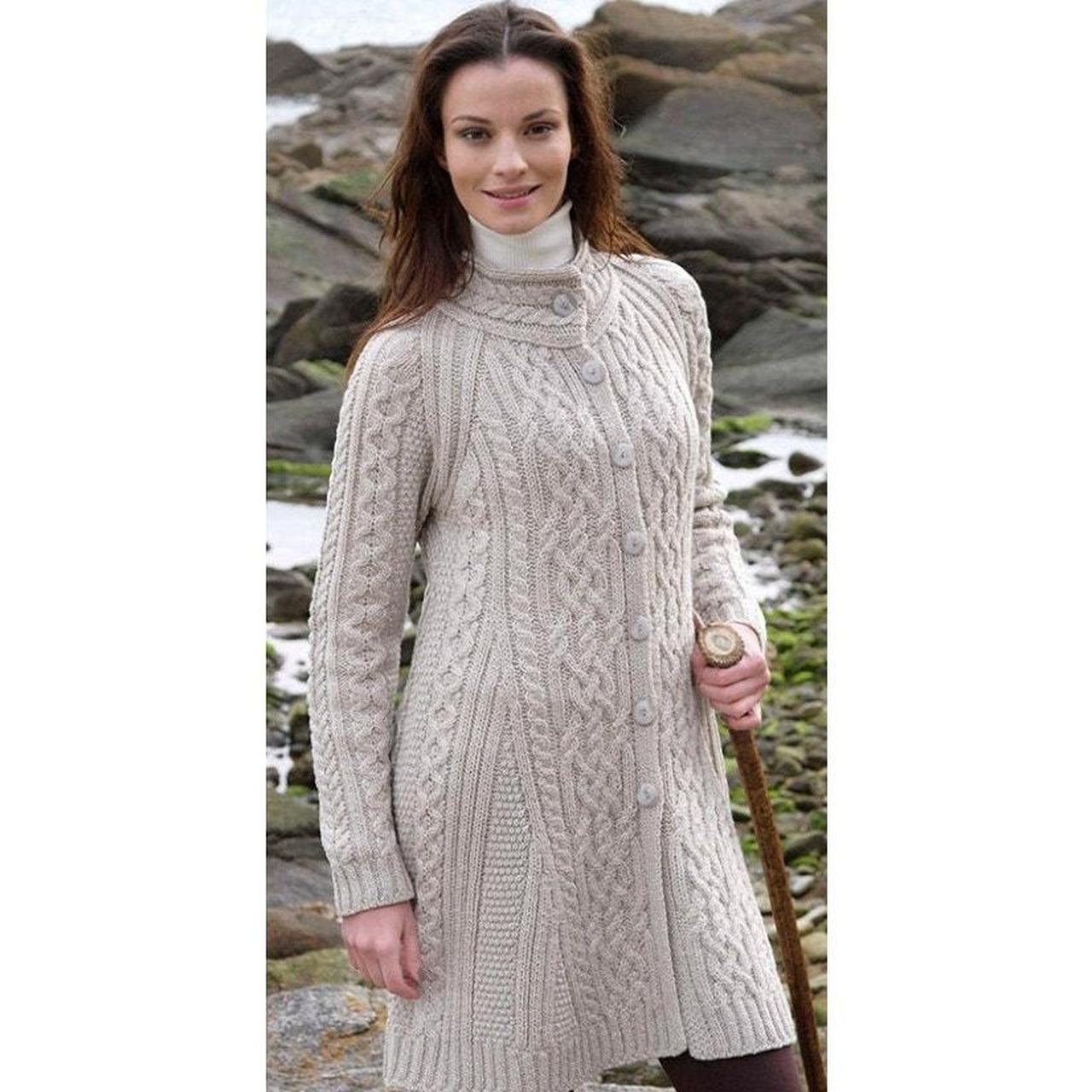 Source Unknown Women's Sweater - Tan - L – ARAN C… - image 1