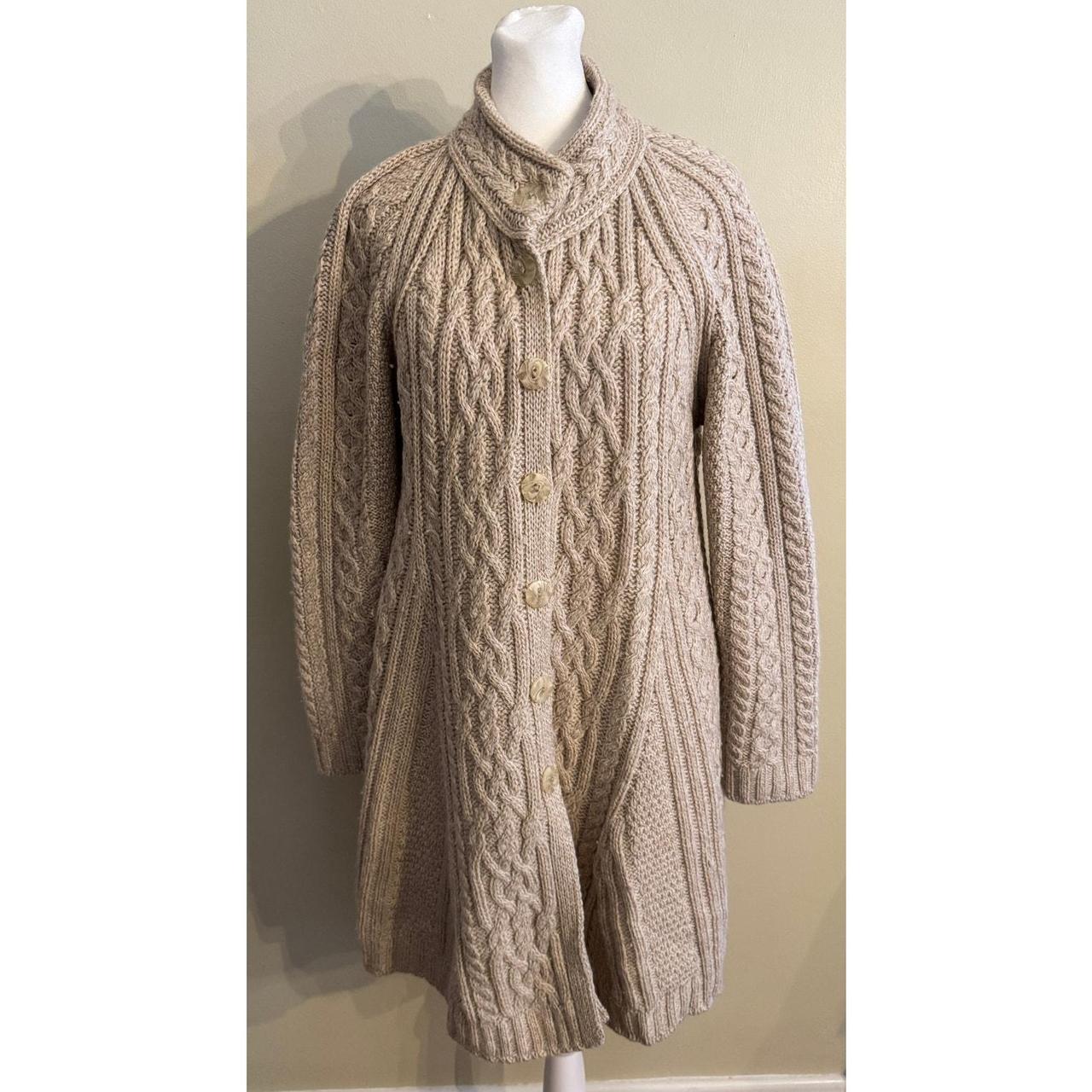 Source Unknown Women's Sweater - Tan - L – ARAN C… - image 2
