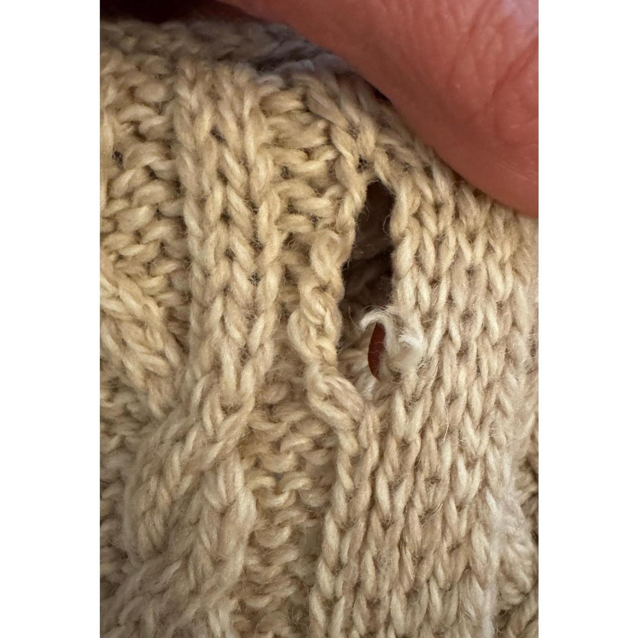 Source Unknown Women's Sweater - Tan - L – ARAN C… - image 7