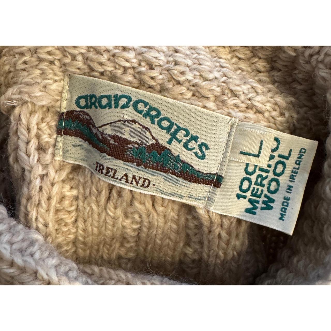 Source Unknown Women's Sweater - Tan - L – ARAN C… - image 5