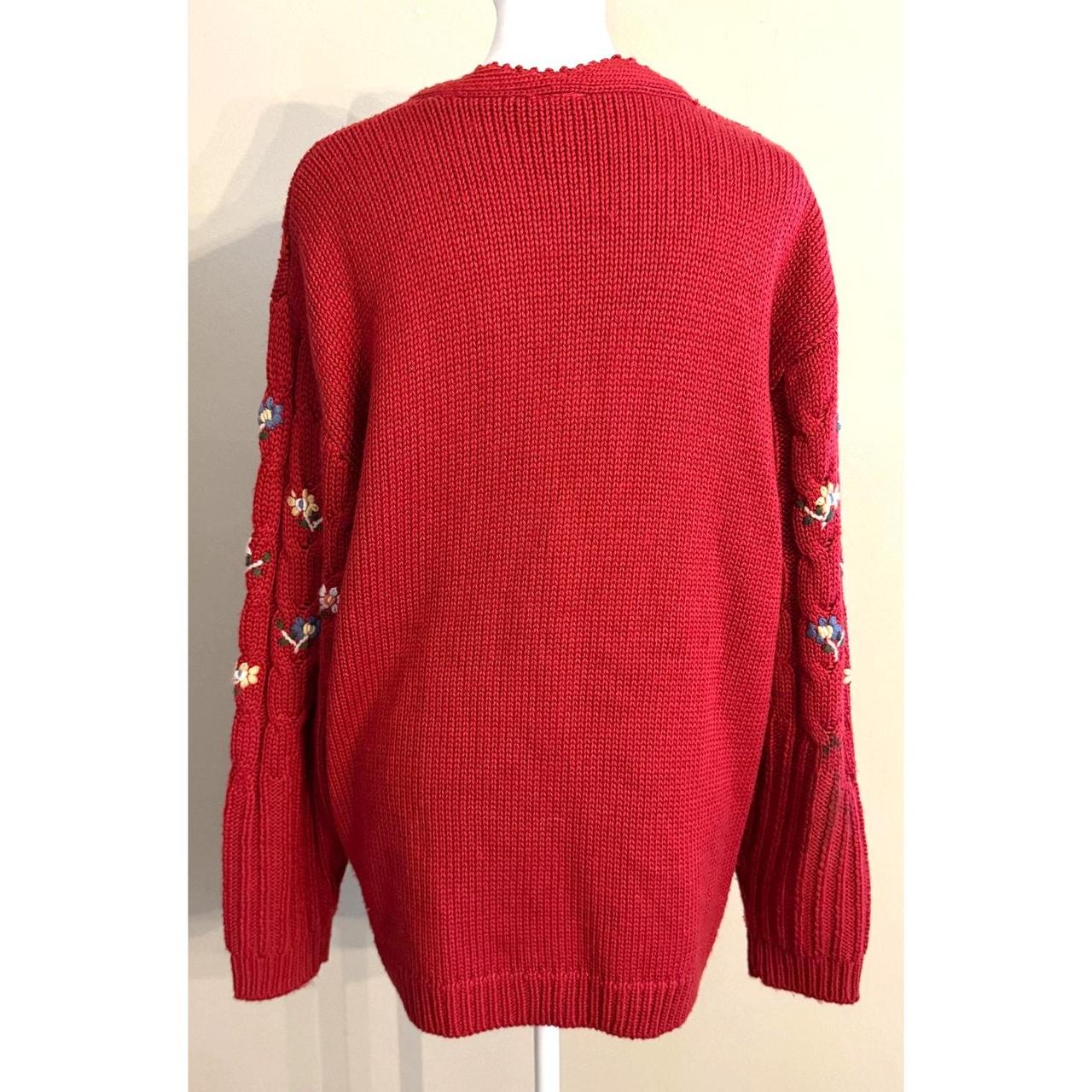 Source Unknown Women's Sweater - Red/Multi - XL –… - image 2