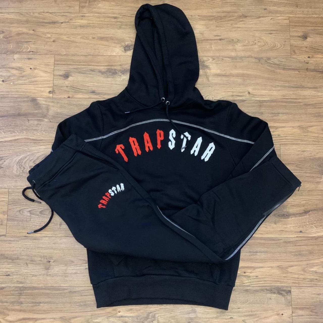 Trapstar Tracksuit Red/Black Size M Depop