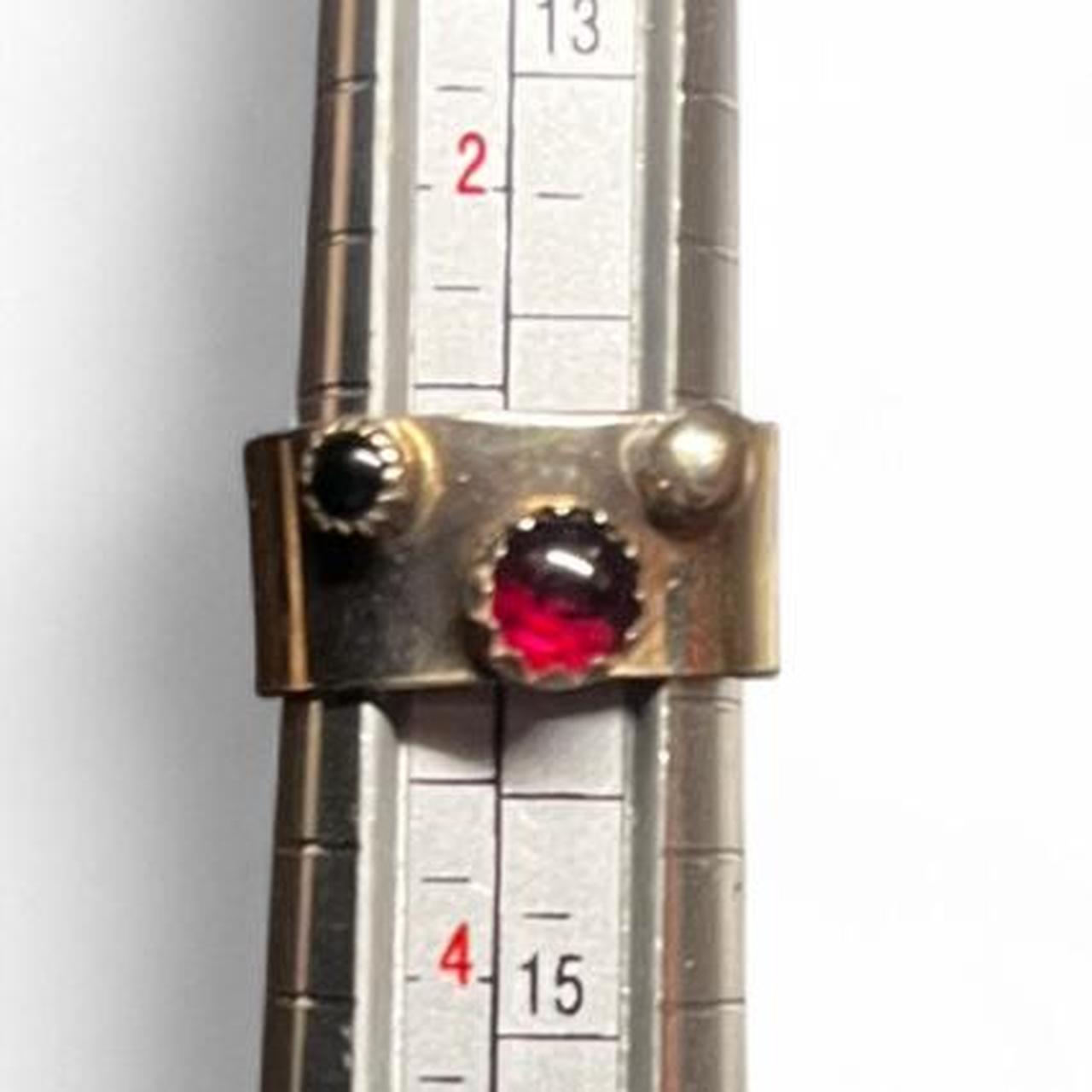 Women's Ring - Silver/Grey – Silver Toe Ring with… - image 1