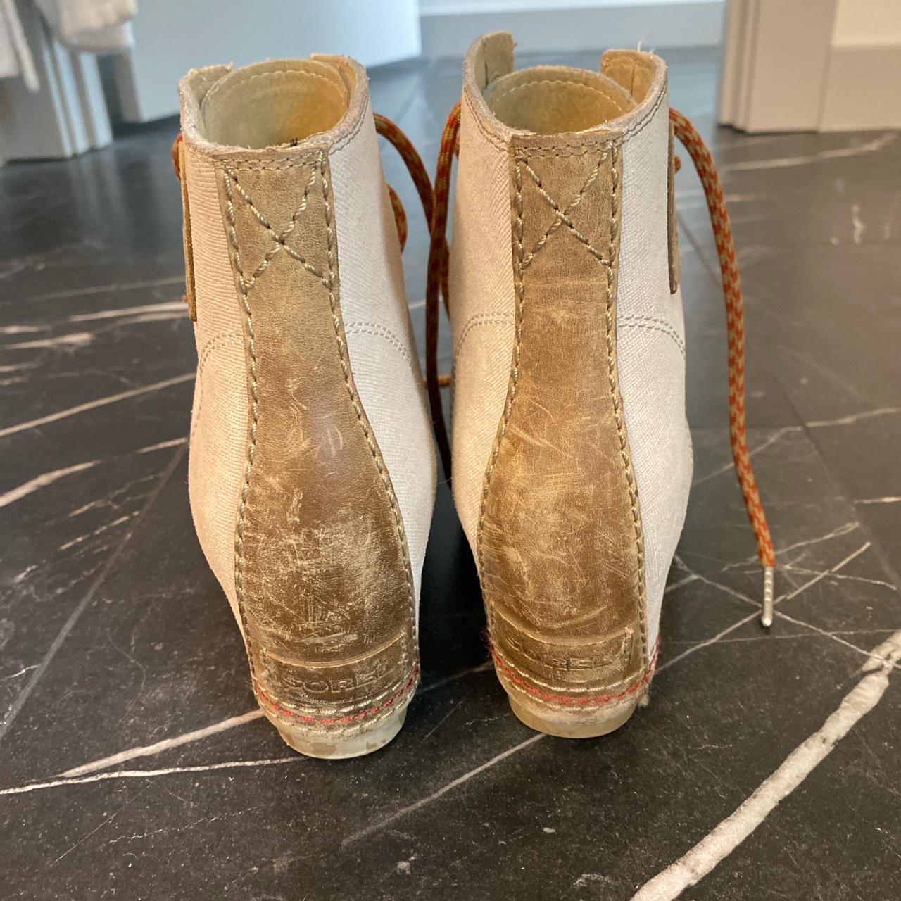 sorel lace up wedge boots