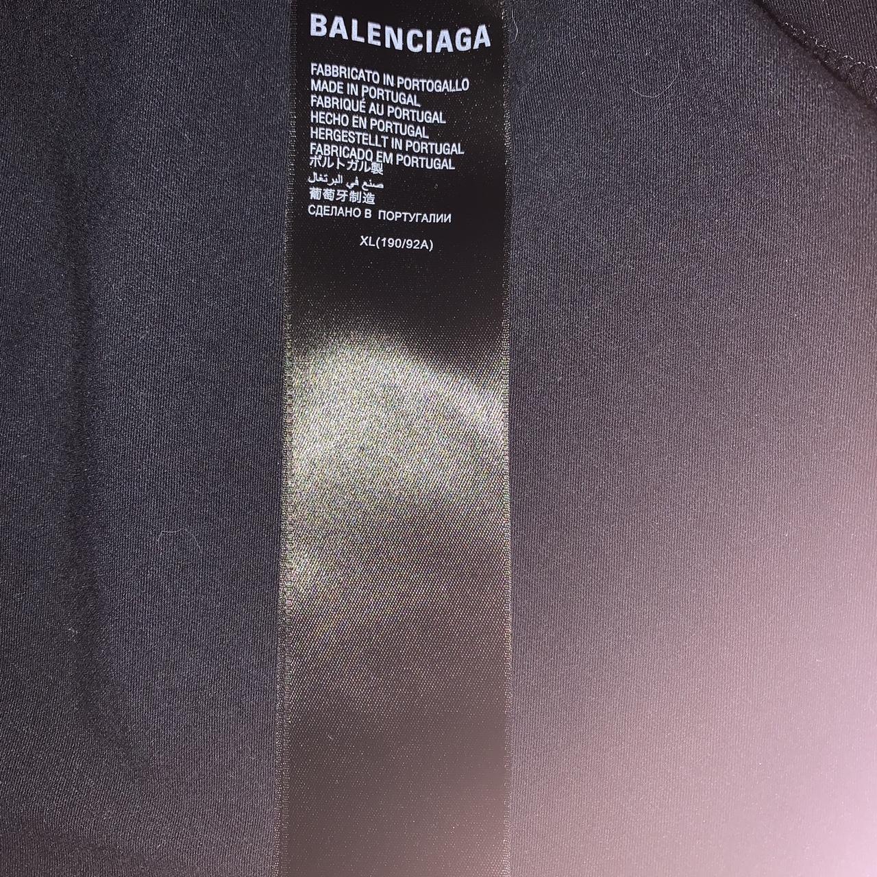 Balenciaga Shrunken Sporty T Size XL Honestly fits... - Depop