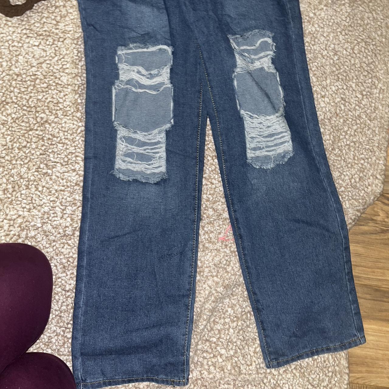 oversized baggy jeans but they fit waist good - Depop