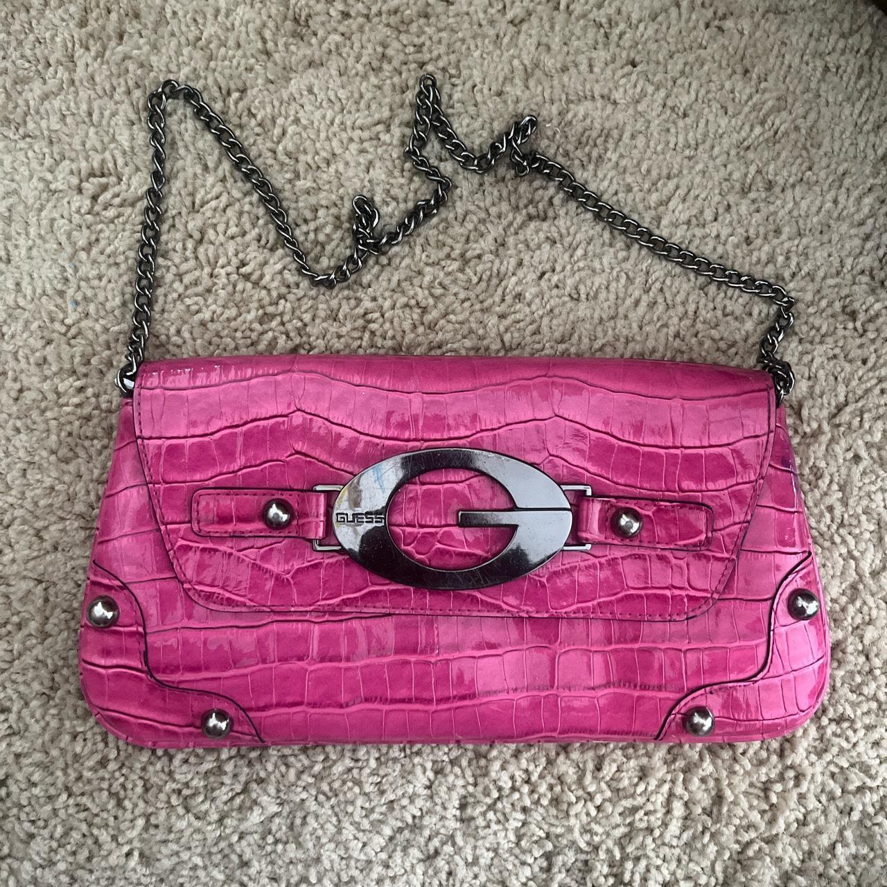 Hot pink guess purse best sale