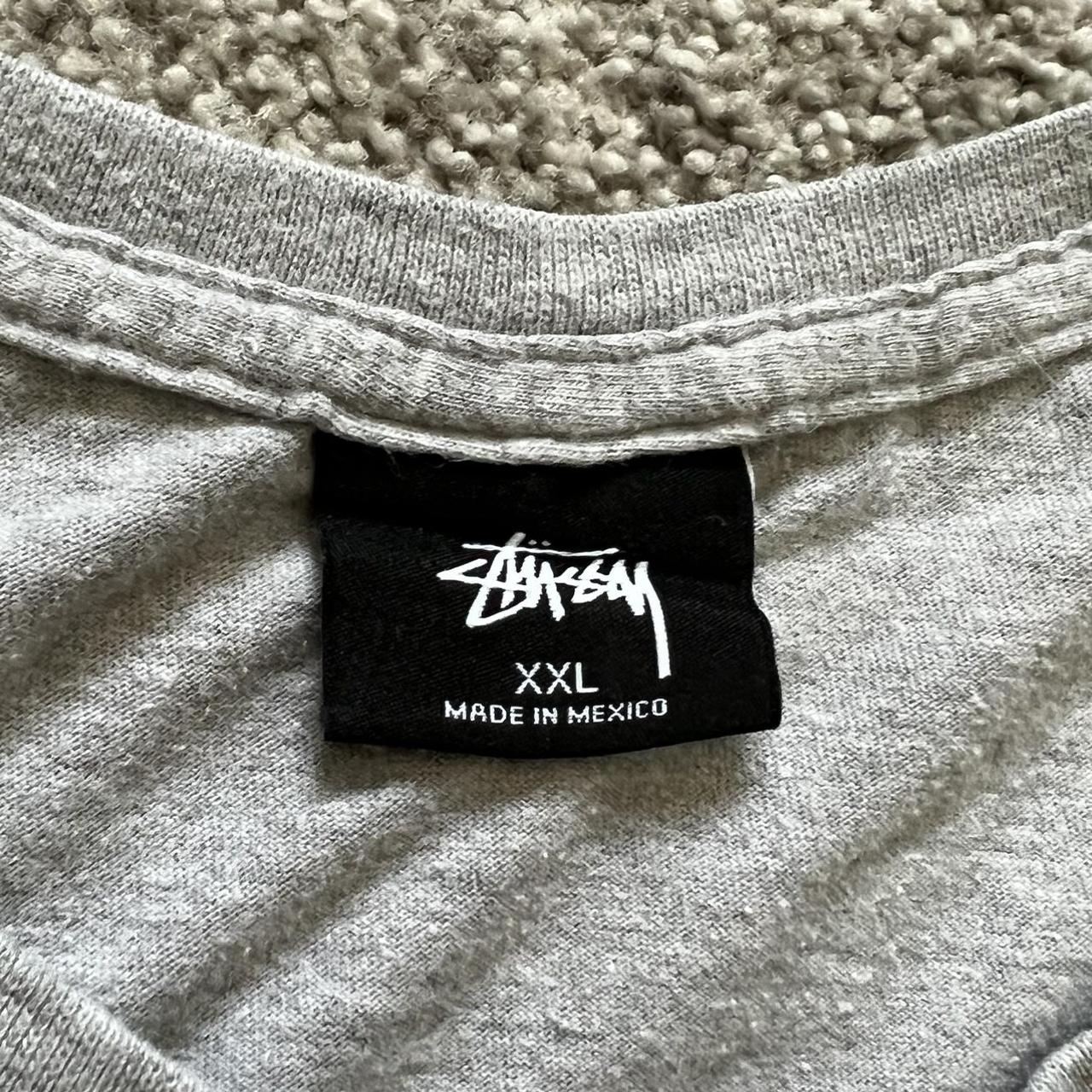 Stussy Worldwide T-shirt - Gray • Size Xxl • Don’t - Depop