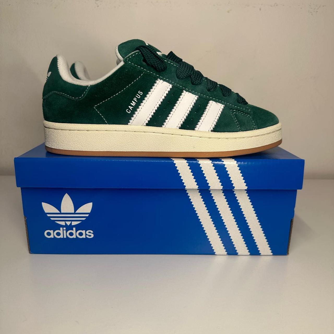 NWT Adidas campus 00s dark green cloud white Women’s... - Depop