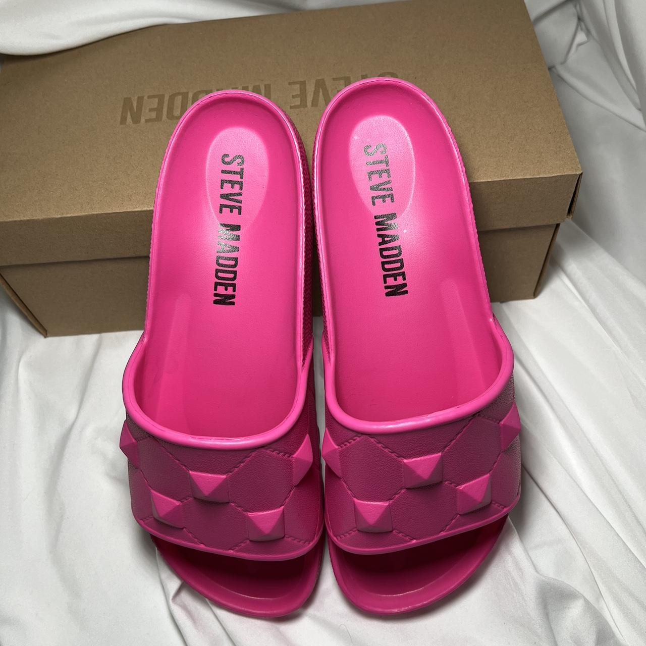 Steve Madden- Gaby Pink Slides – Fashion Lion Boutique