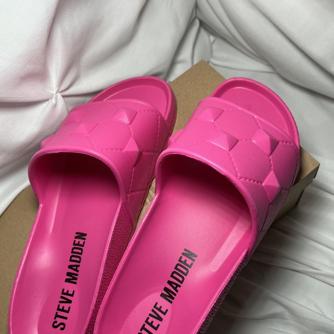 Steve Madden- Gaby Pink Slides – Fashion Lion Boutique