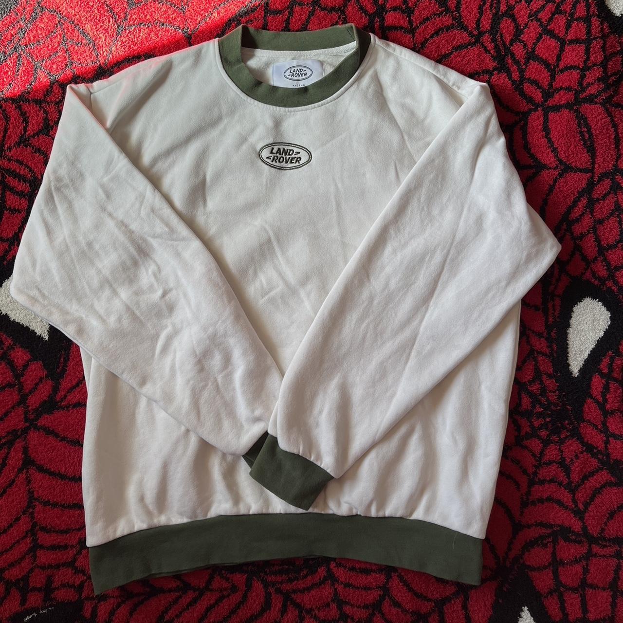Pacsun Land Rover Crewneck Color White and... Depop