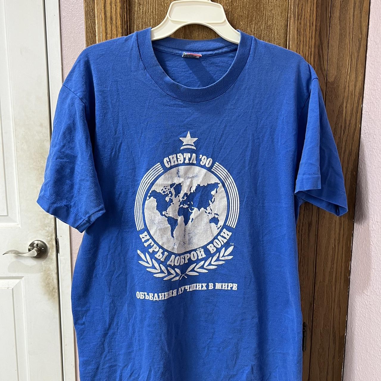 Vtg 1990 Goodwill Games Seattle Blue Single-Stitch...