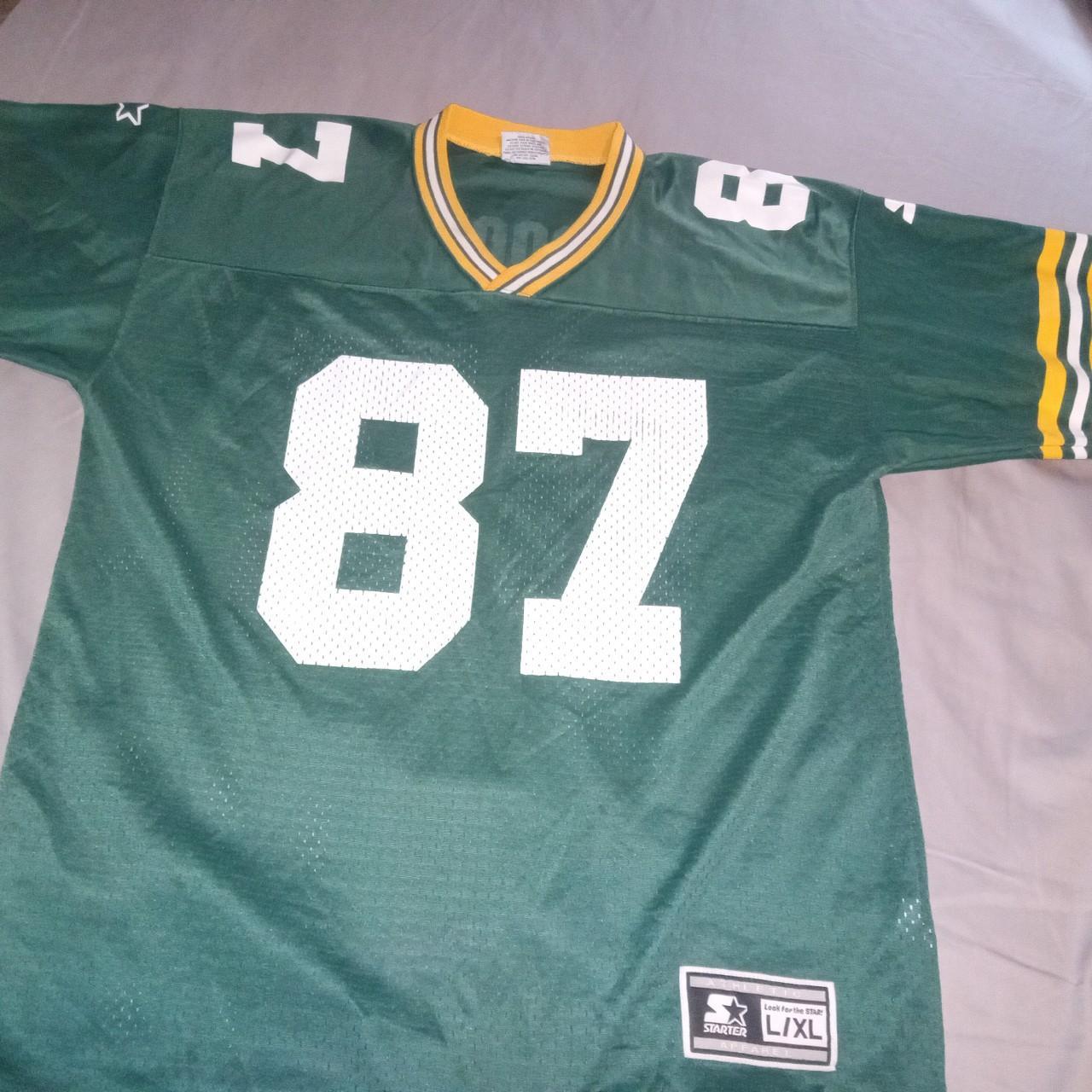 Vintage 1990's Robert Brooks Green Bay Packers Starter Jersey Sz. L