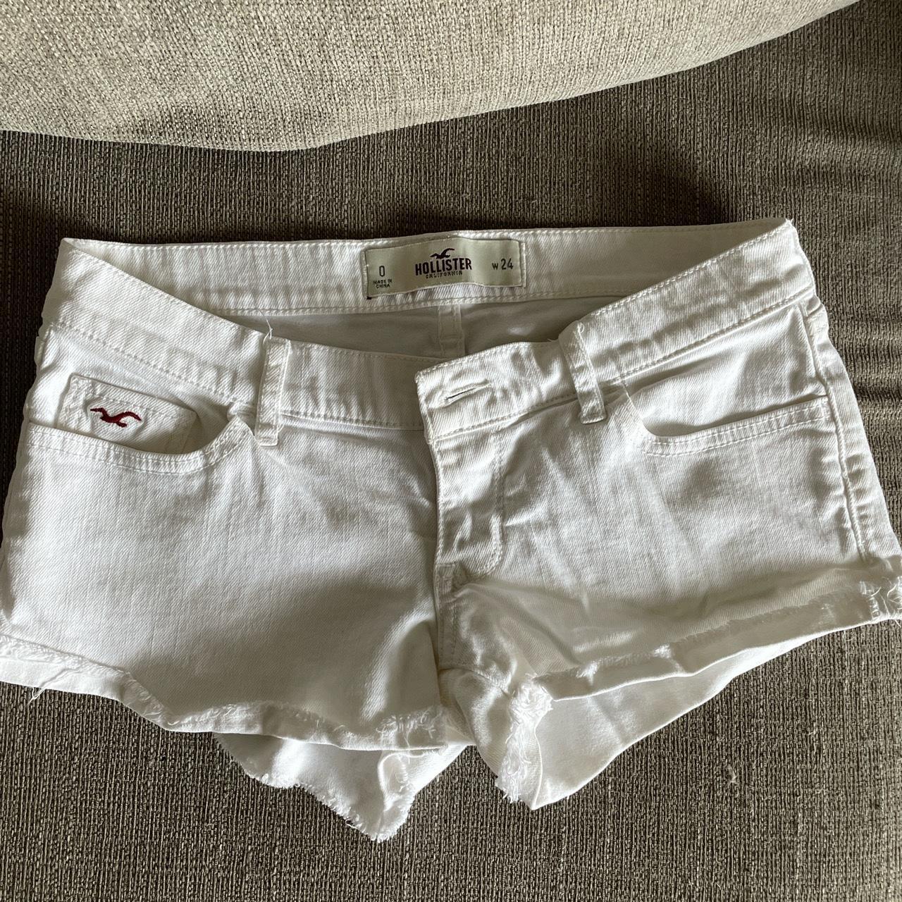 Hollister white shorts. Great condition! hollister... Depop