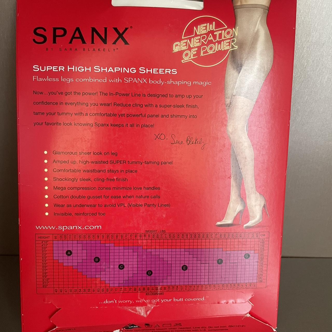 Spanx InPower Line Super Shaping Sheers, Buff, E 