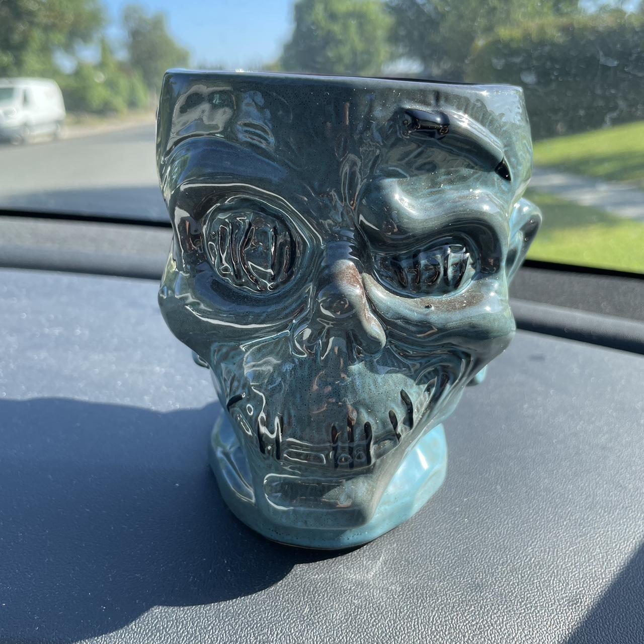 Trader Sams top Enchanted Tiki Bar Tiki Mug - Zombie Head - 1st Edition