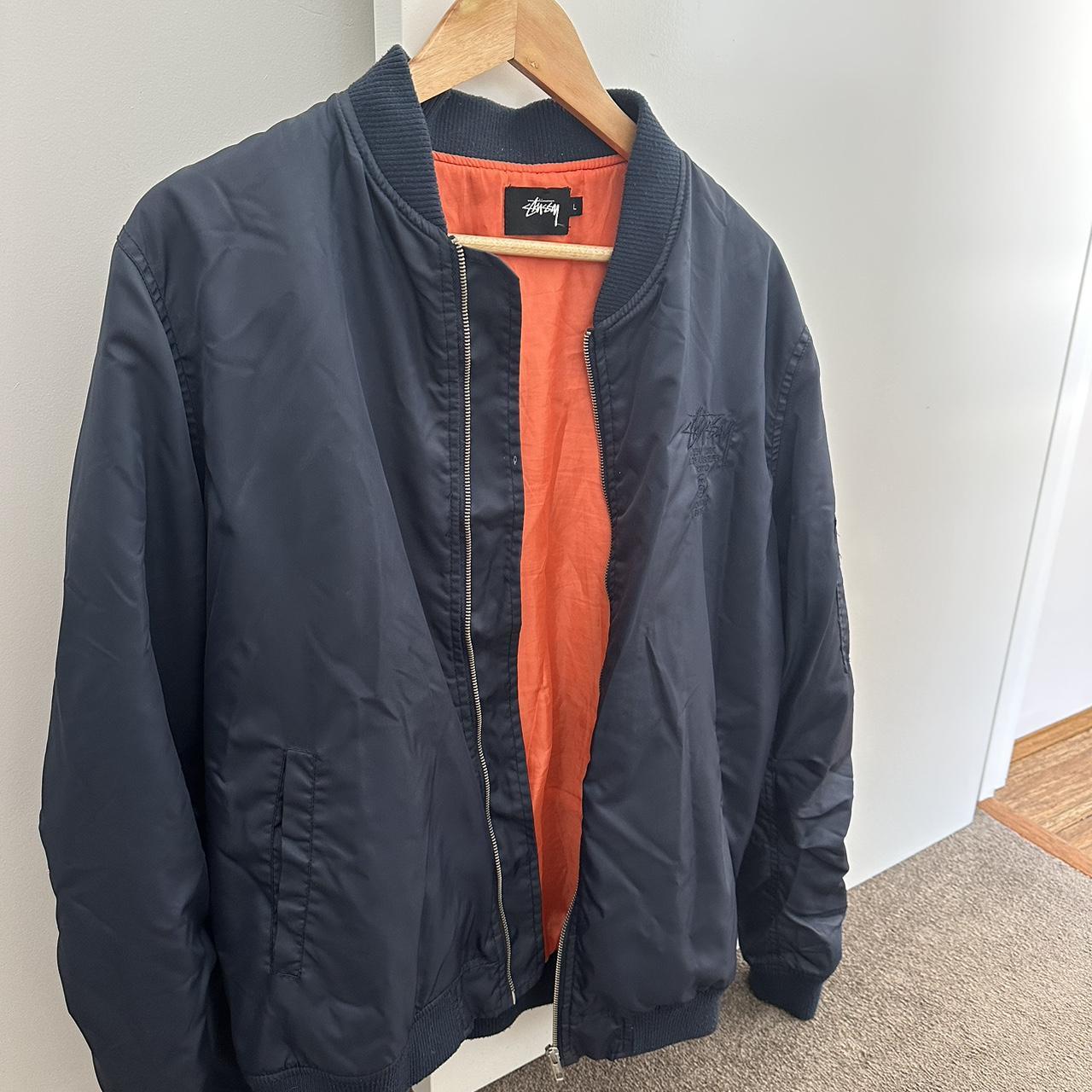 Stussy Bomber Blue - Depop